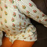 Annie Short Pajama Set - Cottage Stripes