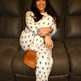 Mary Square | Sophie Pajama Set - Floral Foulard Navy