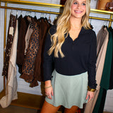 Nothing To Lose Skort - Sage Green