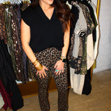 SPANX | Ponte Zero Waistband Micro Flare - Leopard