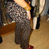 SPANX | Ponte Zero Waistband Micro Flare - Leopard