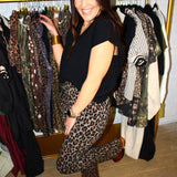 SPANX | Ponte Zero Waistband Micro Flare - Leopard