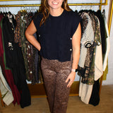 Learn To Love Pant - Tan Leopard