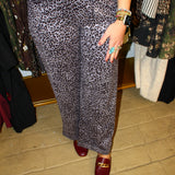 Learn To Love Pant - Grey Leopard