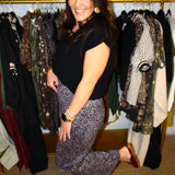 Learn To Love Pant - Grey Leopard