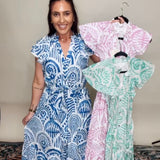 Running for The Hills Dress - Blue