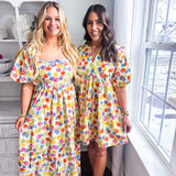 Thankful For Sunshine Midi Dress - Multi