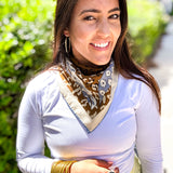 FRNCH | Foulard TANAISIE Leo ocre - Final Sale