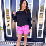 Scuba Round Neck Pullover - Black