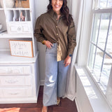 Laid Back Kind Of Style Top - Khaki