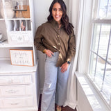 Laid Back Kind Of Style Top - Khaki