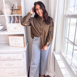 Laid Back Kind Of Style Top - Khaki