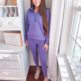 SPANX | AirEssentials Half Zip Pullover - Vibrant Lilac