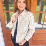 Simply Tweed Jacket - White