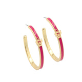 Party Animals Logo Hoop Earrings