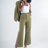 Emily McCarthy Ruffle Flare - Army