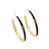 Savannah Banana Logo Hoop Earrings