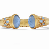 Julie Vos Cannes Cuff - Iridescent Chalcedony Blue