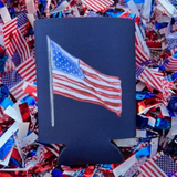 American Flag Watercolor Can Cooler - Patriotic