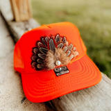 Spring Feather Trucker Hats - Final Sale