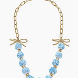 Eloise Porcelain Beaded Necklace - Wedgwood Blue