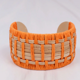 Leander Woven Cuff - Orange