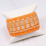 Leander Woven Cuff - Orange