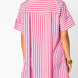 STEVIE SHIRT DRESS - LYCHEE