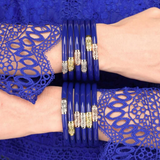 BuDhaGirl Three Kings All Weather Bangles - Lapis