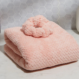 Absorbent Hair Towel + Scrunchie Set - Final Sale