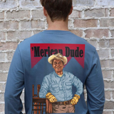 'Merican Dude LS Tee - Mirage Blue