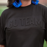 Embossed Go Team Tee - Black