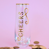 Stemless Champagne Glass - Cheers - Final Sale