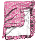 Call Of The Wild Satin Ruffle Blanket - Final Sale