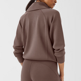 SPANX | AirEssentials Half Zip- Smoke