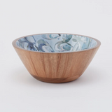 Kim Hovell | Wooden Bowl (Large) - Pewter Shells - Final Sale