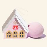 MUSEE Christmas Village Pink House Bath Bomb *FINAL SALE*