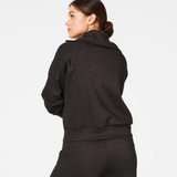 SPANX | Airessentials Shine Half Zip - Gunmetal