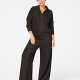SPANX | Airessentials Shimmer Wide Leg Pant - Gunmetal