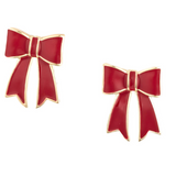 Michelle McDowell | Red Holly Bow Earring - Final Sale
