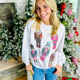Simply Southern | White Sequin Nutcracker - Final Sale
