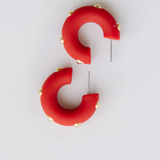 Red Candace Earring - 2 SIZES! - Final Sale