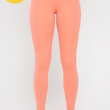 CURVY VENICE CROSSOVER WAIST LEGGINGS- WATERMELON