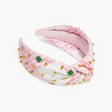 Lucky Charm Plaid Headband - Pink