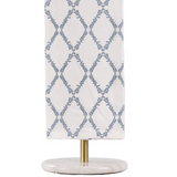 Grand Lattice Hand Towel - White/Mirage