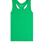 Youth Glam Green Ribbed Racerback Tank - Final Sale