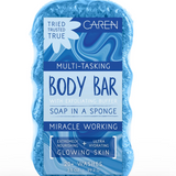 Caren | Blue Linen Body Bar Sponge - Final Sale