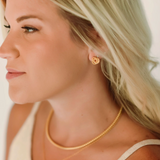 Tatum James | Square Bead Necklace - Gold