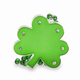 Large Green Light Up Shamrock Necklace - Final Sale