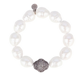 BuDhaGirl | Isabel Pearl Bracelet - White - Final Sale